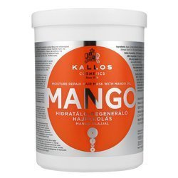 KALLOS KJMN MANGO, Maska do włosów z Olejem Mango 1000ml