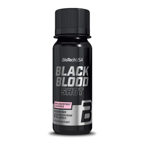 BioTechUSA Black Blood Shot Black Series Przedtreningówka w Shocie Na Motywację 20 x 60ml
