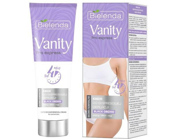 Bielenda Vanity Pro Express for Express Depilation Bikini Armpits Legs with Black Orchid Normal Skin 75ml Best Before 31.03.26