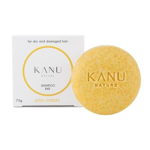 Kanu Nature Shampoo Bar Pina Colada for Dry and Damaged Hair in Folding Box 75g