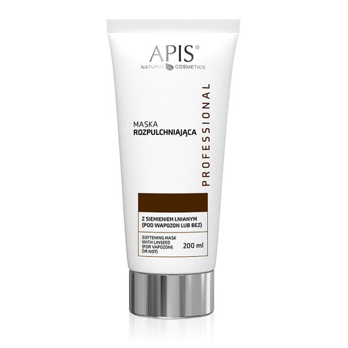 Apis Professional Maska Rozpulchniająca z Siemieniem Lnianym (pod wapozon lub bez) 200ml Best Before 19.03.26