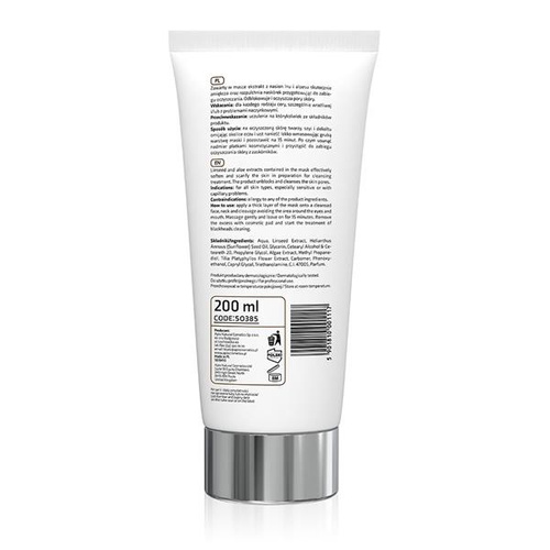 Apis Professional Maska Rozpulchniająca z Siemieniem Lnianym (pod wapozon lub bez) 200ml Best Before 19.03.26
