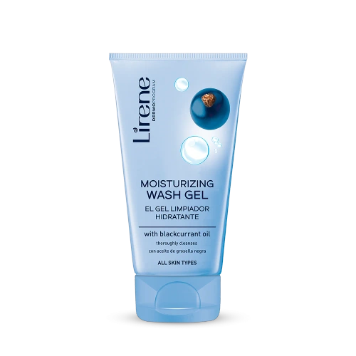 Lirene Moisturizing Face Wash Gel with Blackcurrant Oil 150ml