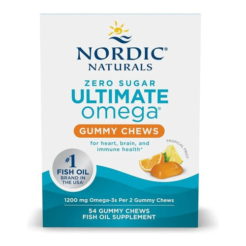 Nordic Naturals Ultimate Omega Żelki do Żucia 1200mg Omega 3 o Smaku Owoców Tropikalnych 54 Żelki