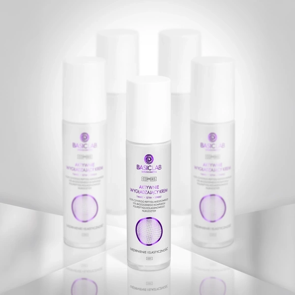 BasicLab Copperis Active Smoothing Face Cream For Face Neck Decollete 50ml