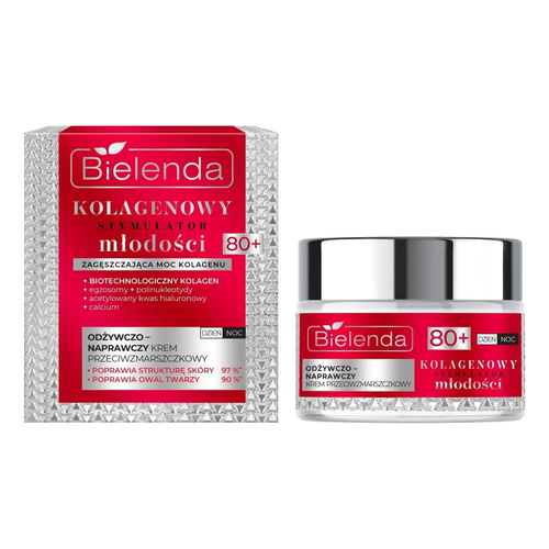 Bielenda Collagen Youth Stimulator Krem Przeciwzmarszczkowy 80+ 50ml