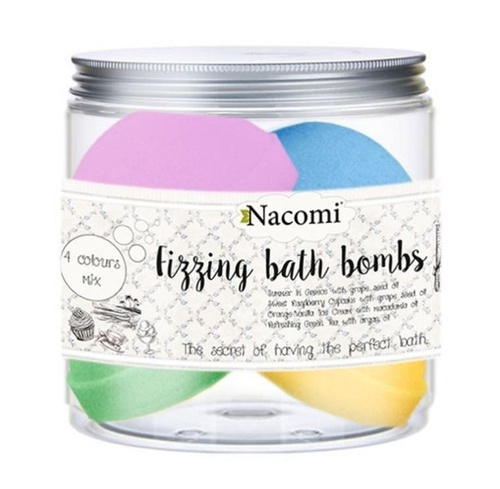 NACOMI Natural Fizzing Bath Bombs Set Mix 4 Colours (4pcs) 330g