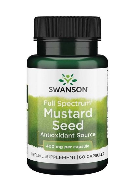 Swanson Full Spectrum Mustard Seed 400mg Gorczyca 60 Kapsułek