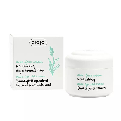 Ziaja Aloesowy Nawilżający Krem dla Skóry Suchej Vegan 50ml