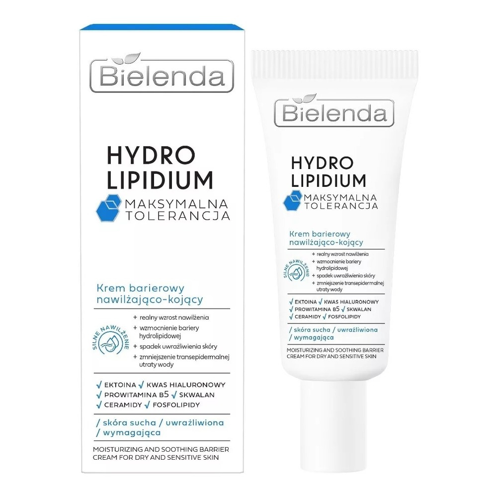 Bielenda Hydro Lipidium Maksymalna Tolerancja Krem Barierowy Nawilżająco-Kojący 50ml