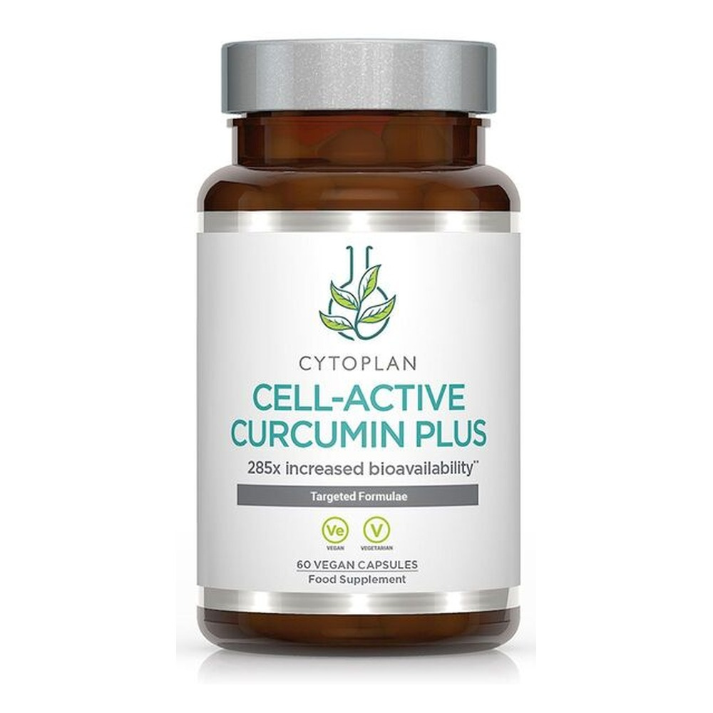 Cytoplan Cell-Active Curcumin Plus High Bioavailability Curcumin with Ginger 60 Vcaps