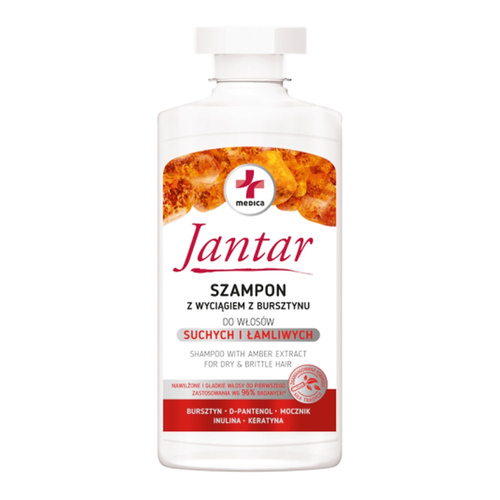 Jantar Medica Nawilżający Szampon z Esencją Bursztynową 330ml