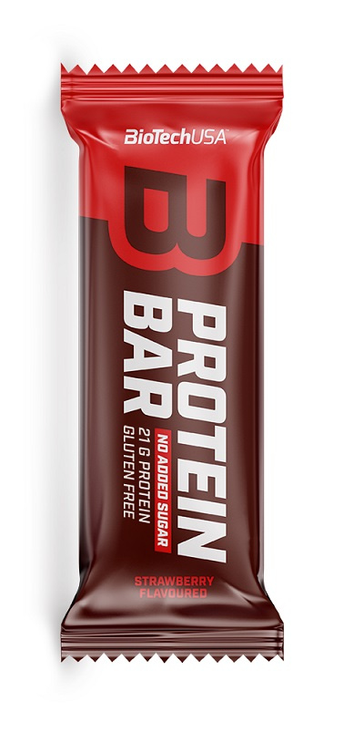 BioTechUSA Protein Bar Strawberry High Protein Snack 16x70g