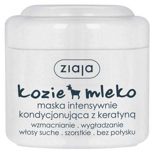 Ziaja Kozie Mleko Intensywnie Kondycjonująca Satynowa Maska z Keratyną do Włosów Suchych Szorstkich bez Połysku 200ml