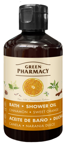 Green Pharmacy Bath and Shower Oil Cinnamon and Sweet Orange 250ml