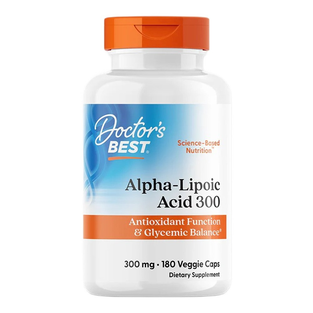 Doctor's Best Kwas alfa-liponowy, 300mg Kapsułki 180 kapsułek