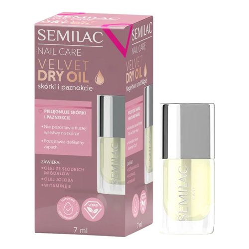 Semilac Velvet Dry Oil Olejek do Paznokci 7ml
