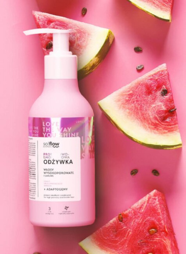 So!Flow Proteinowo - Emolientowa Odżywka do Włosów Wysokoporowatych i Łamliwych 400ml