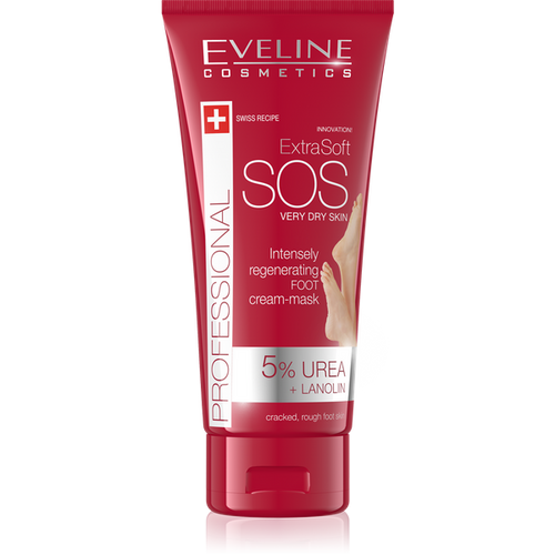 Eveline Extra Soft SOS 5% Urea Intensively Regenerating Cream Foot Mask  100ml