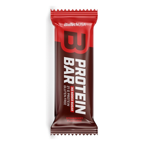 BioTechUSA Protein Bar Strawberry High Protein Snack 16x70g
