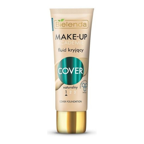 Bielenda Make - Up Academie Cover Fluid Kryjący Nr 1 Naturalny dla Skóry Tłustej i Mieszanej 30g