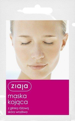 Ziaja Kojąca Maska z Glinką Różową dla Skóry Wrażliwej Vegan 7ml