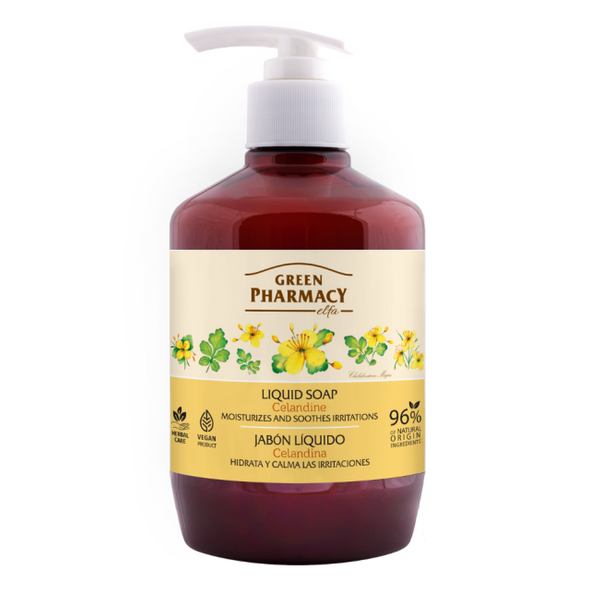 Green Pharmacy Nawilżajace Mydło w Płynie Jaskółcze Ziele 465ml