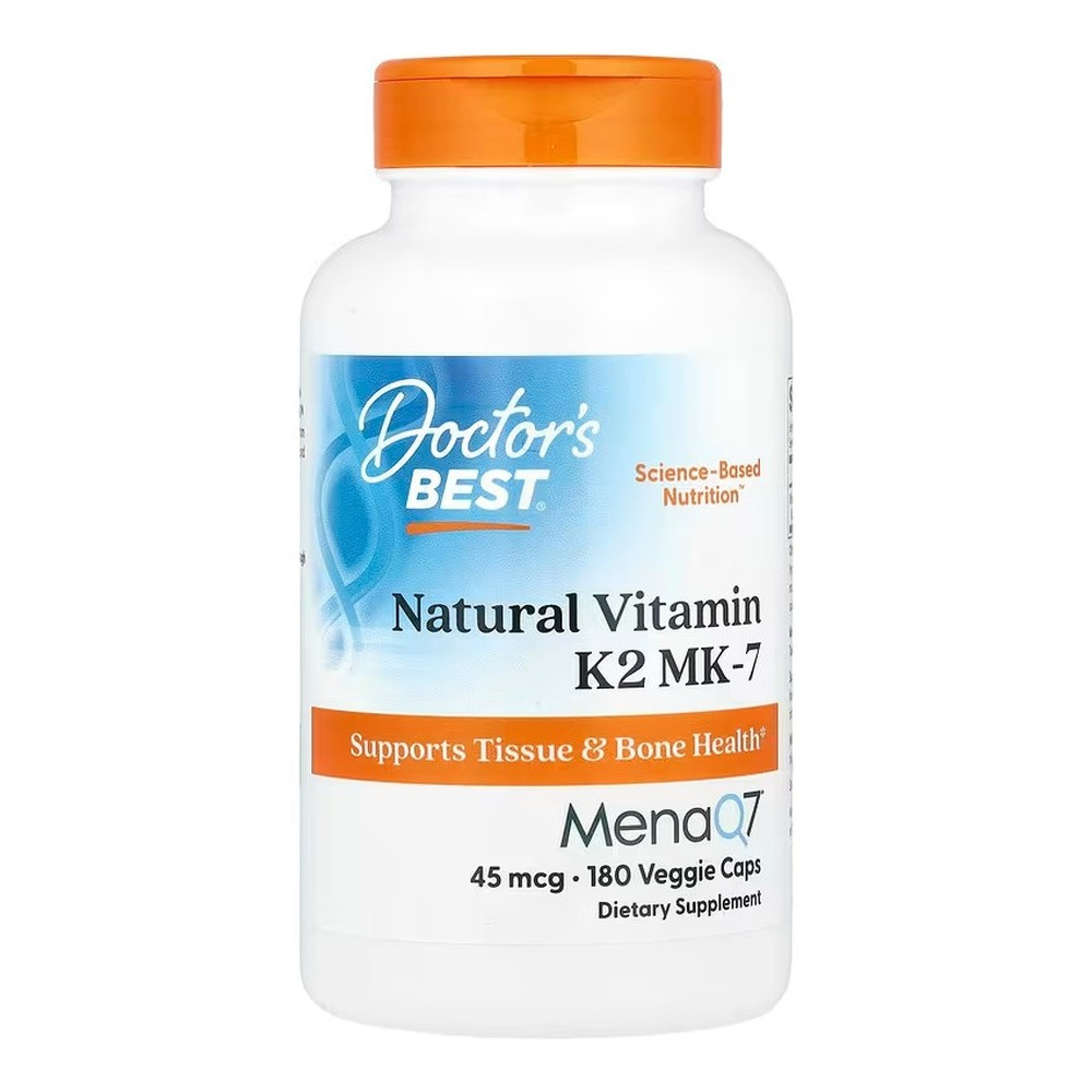 Doctor's Best Naturalna witamina K2 MK7 with MenaQ7, 45mcg Kapsułki 180 kapsułek