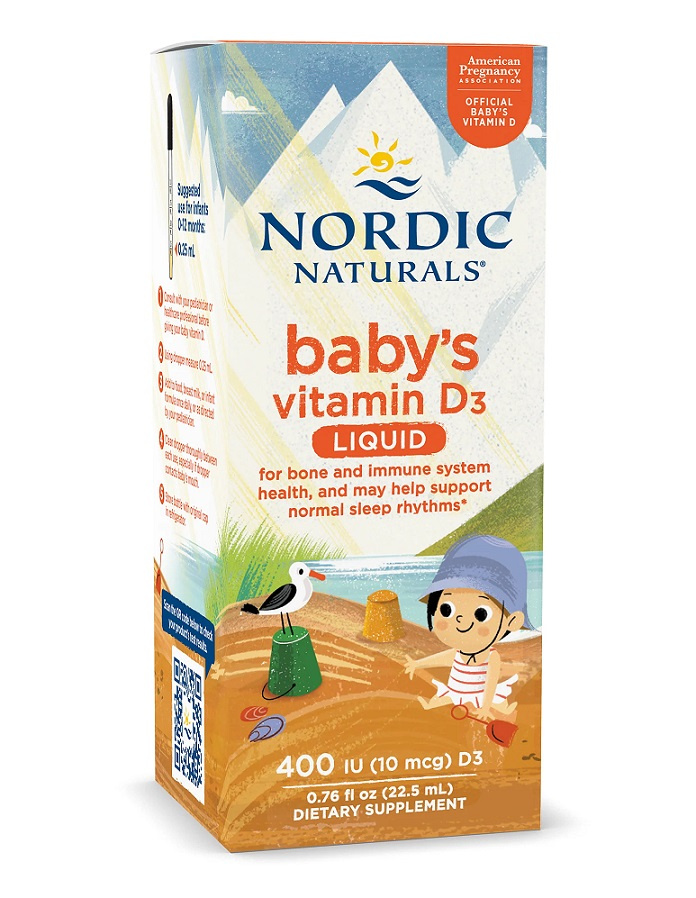 Nordic Naturals Witamina D3 w Płynie dla Niemowląt 400 IU 22.5ml