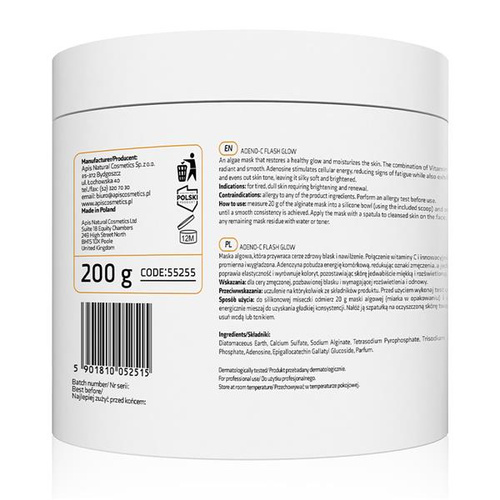 Apis Adeno C-Flash Glow Rozświetlająca Maska Algowa z Witaminą C 200ml
