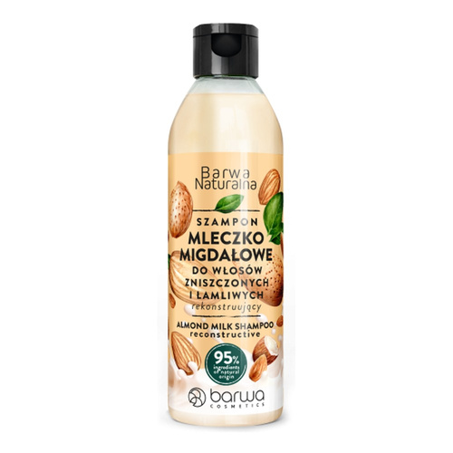 Barwa Natural Reconstructing Shampoo Almond Milk for Damaged and Brittle Hair 300ml