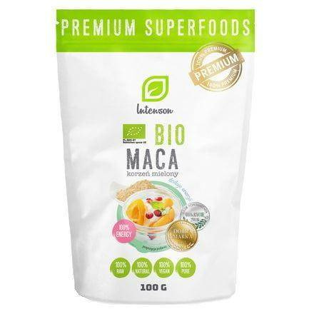 Intenson Bio Maca Korzeń Mielony o Właściwościach Energetycznych 100g