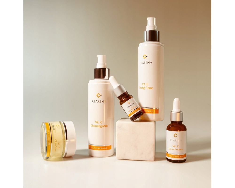 Clarena Vit C Fusion Line Brightening Tonic with Vitamin C for Gray Tired Skin 200ml