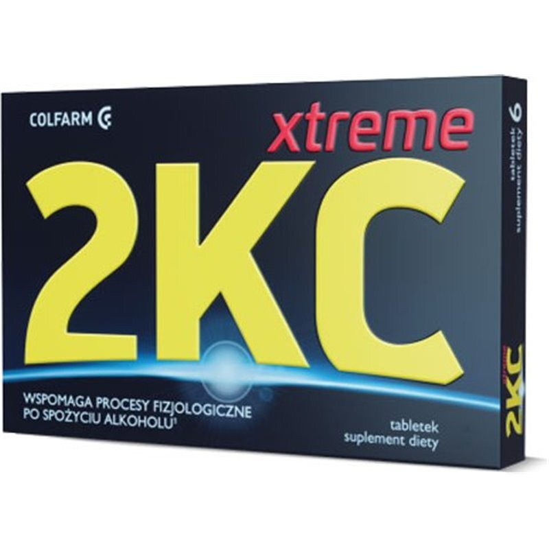 Colfarm 2 KC Xtreme Diet Supplement against Hangover Symptoms 6 Tablets