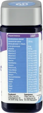 Bodymax Plus Żeń-Szeń Lecytyna Witaminy Minerały 60 Tabletek Best Before 30.09.26
