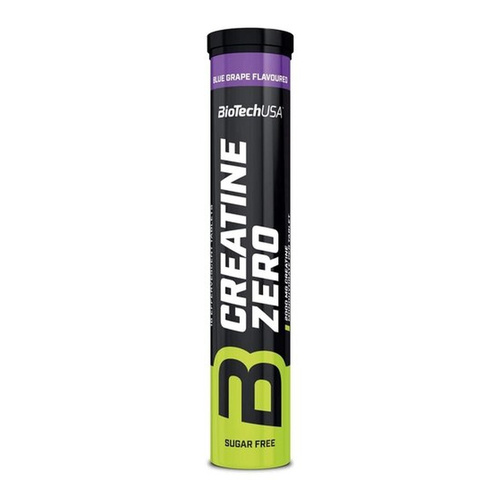 BioTechUSA Creatine Zero Effervescent Creatine Effervescent Tablets, Blue Grape 18 tablets