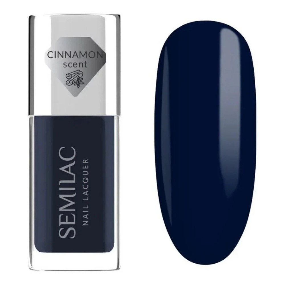 Semilac Classic Nail Polish 113 Blue Ink Deep Navy Shine 9ml