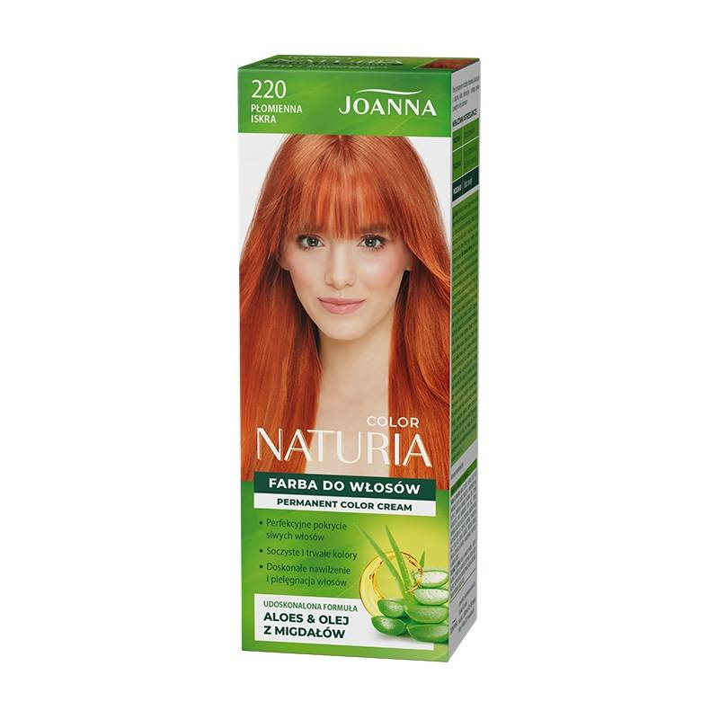 Joanna Naturia Permanent Hair Color Dye Care Shine No. 220 Flaming Spark 100ml