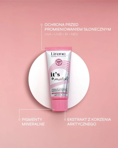 Lirene It's a Match! Podkład Mineralny Dopasowujący się SPF15 Nr 003 Nude 30ml
