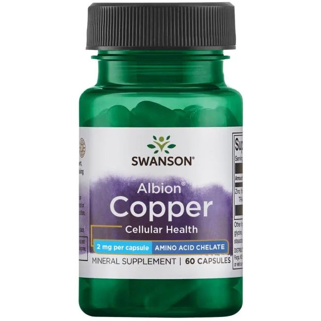 Swanson Albion Copper 2mg 60 Capsules
