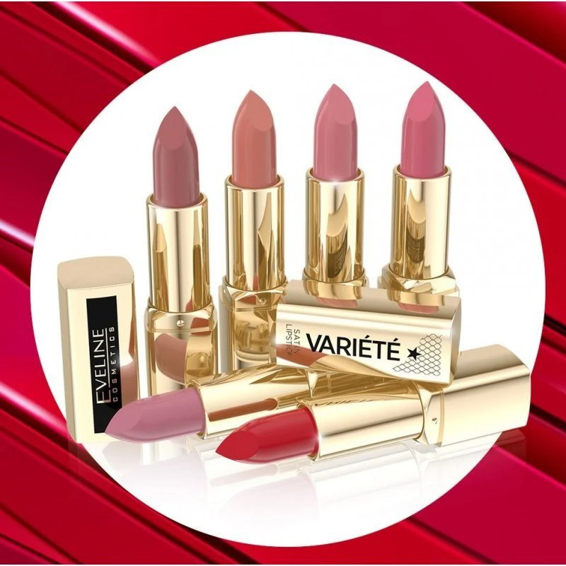 Eveline Variete Satin Nourishing Stick Lipstick with Jojoba Oil No. 03 Dance with Me 4g