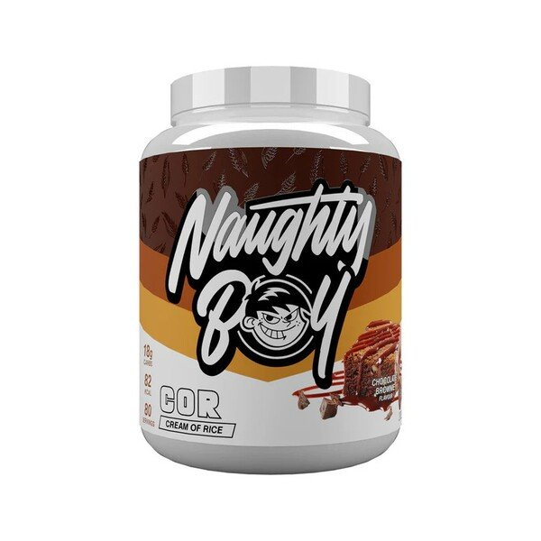 Naughty Boy Krem Ryżowy Czekoladowe Brownie Odżywka Węglowodanowa Na Energię i Wsparcie Mięśni 2000g