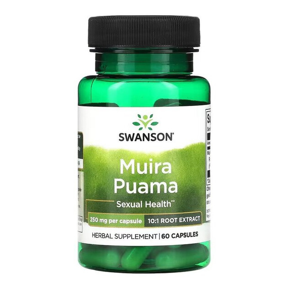 Swanson Muira Puama 250mg 60 Kapsułek