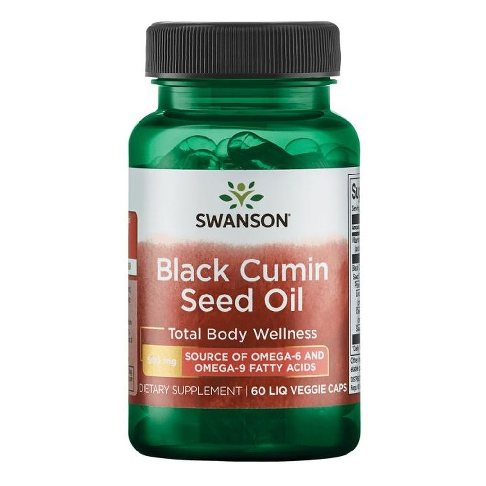 Swanson Black Cumin Seed Oil 500mg 60 Liquid Vcapsules