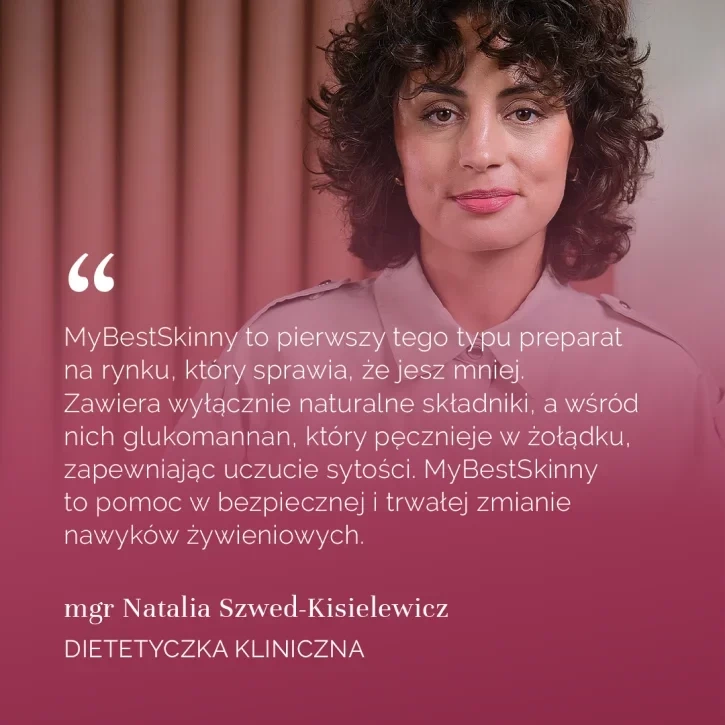 MyBestSkinny Suplement Diety Uczucie Sytości 23,6 Kcal Wiśniowy 222g