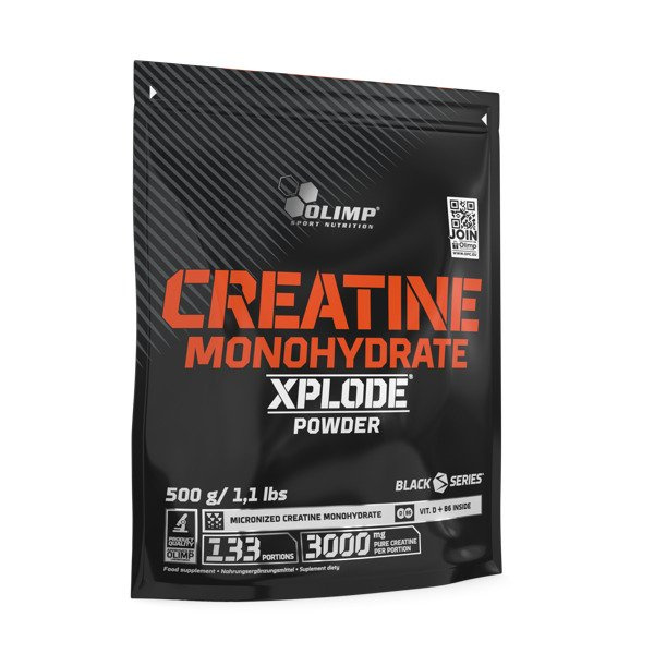 Olimp Nutrition Creatine Monohydrate Xplode Powder for Muscle Mass and Strength Orange 500g