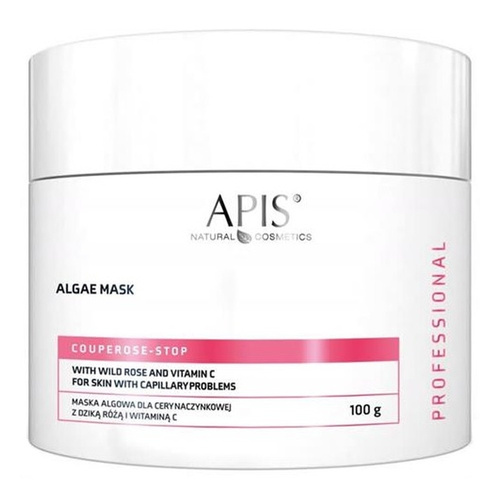Apis Professional Couperose Stop Algae Mask with Wild Rose and Vitamin C for Capillary and Sensitive Skin 100g