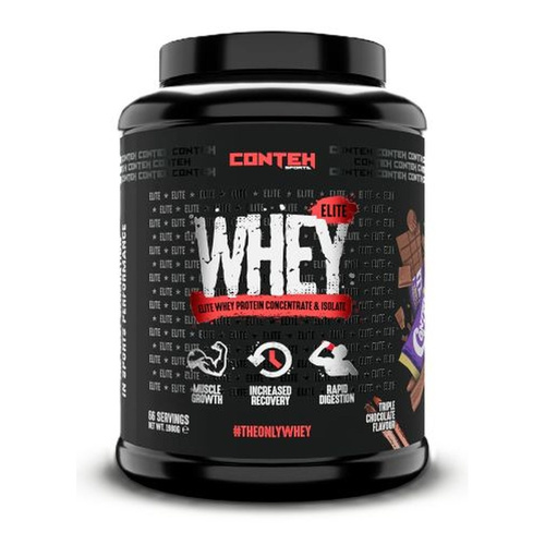 Conteh Sports Whey Elite Whey Protein Blend, Triple Chocolate 1980g