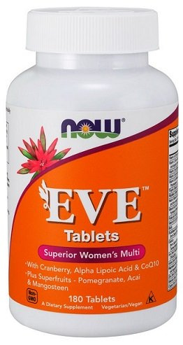 NOW Foods Eve Superior Women's Multi A Vitamin Complex for Women 180 Tablets