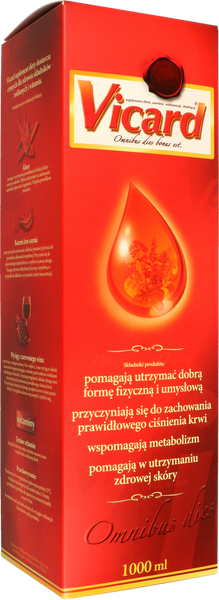 Aflofarm Vicard Comprehensive Strengthening Preparation for Vitality and Concentration 1000ml Best Before 30.11.25